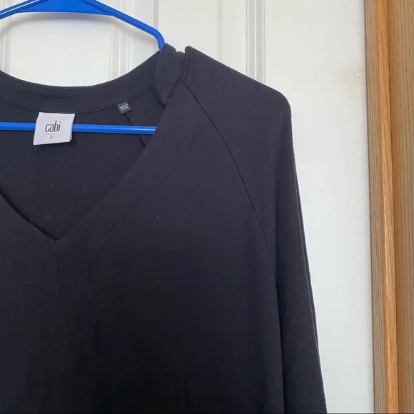 Cabi Black Gala Sweatshirt Style 3415 Size Small - Picture 3 of 8